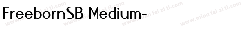 FreebornSB Medium字体转换